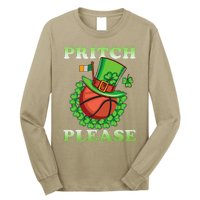 Pritch Please Funny Basketball St PatrickS Day Long Sleeve Shirt