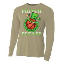 Pritch Please Funny Basketball St PatrickS Day Cooling Performance Long Sleeve Crew