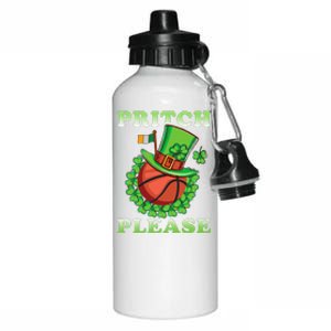 Pritch Please Funny Basketball St PatrickS Day Aluminum Water Bottle