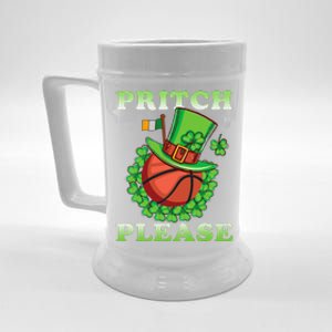 Pritch Please Funny Basketball St PatrickS Day Beer Stein