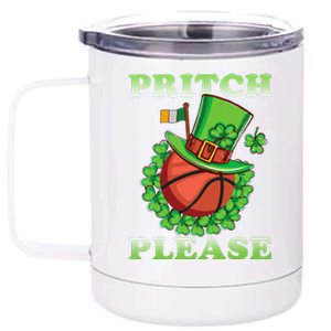 Pritch Please Funny Basketball St PatrickS Day 12 oz Stainless Steel Tumbler Cup