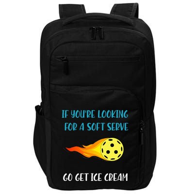 Pickelball Pun Funny Gift For Pickleball Lovers & Players Impact Tech Backpack