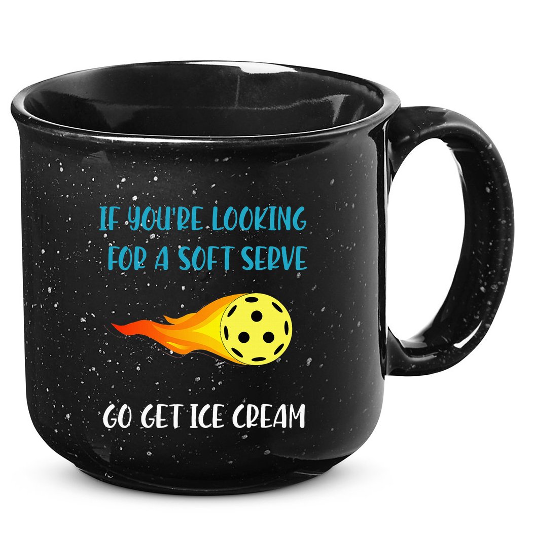 Pickelball Pun Funny Gift For Pickleball Lovers & Players 15oz Campfire Ceramic Mug