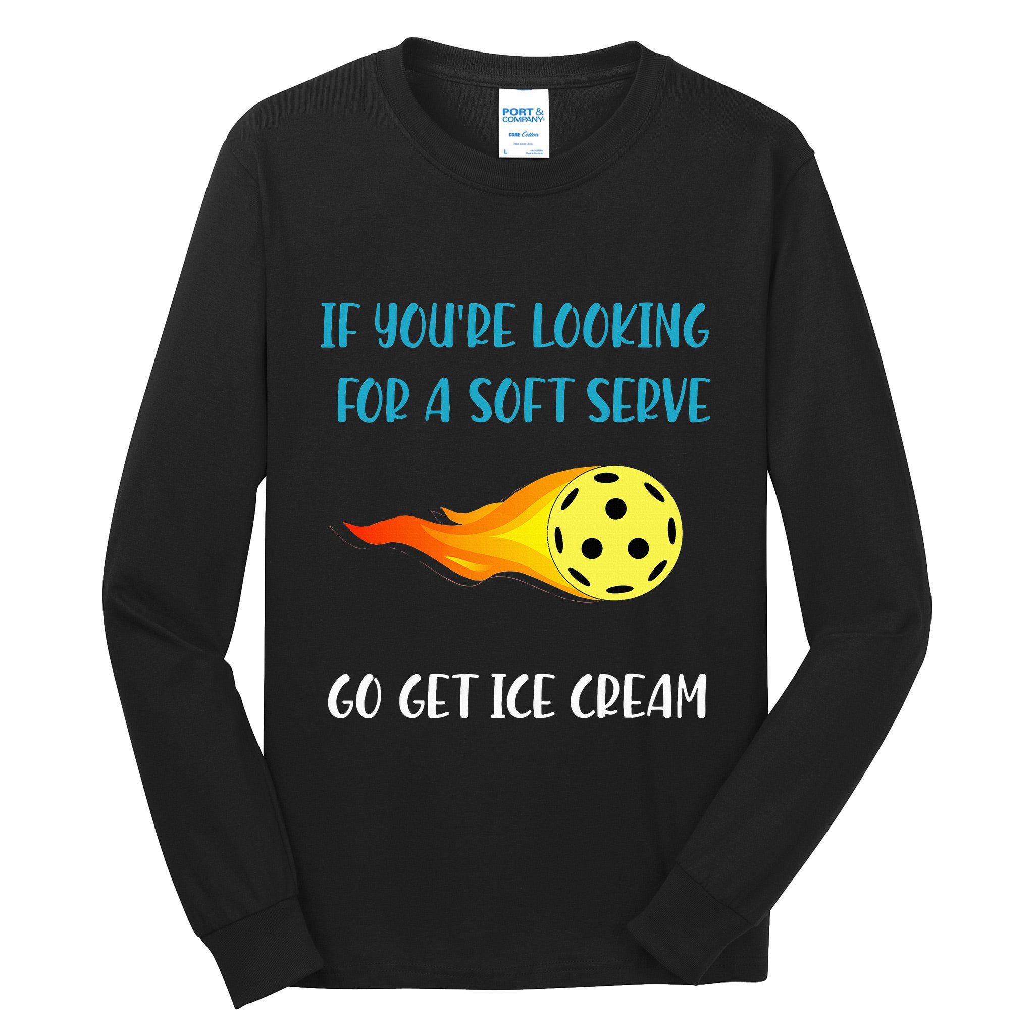 Pickelball Pun Funny Gift For Pickleball Lovers & Players Tall Long Sleeve T-Shirt