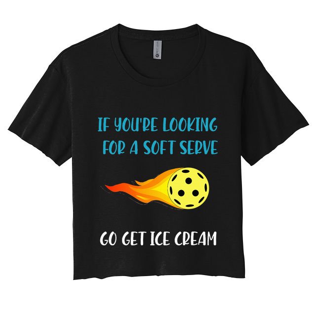 Pickelball Pun Funny Gift For Pickleball Lovers & Players Crop Top