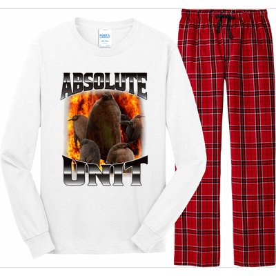 Pesto Penguin Funny Absolute Unit Bootleg Rap Fire Long Sleeve Pajama Set