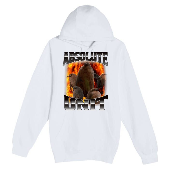 Pesto Penguin Funny Absolute Unit Bootleg Rap Fire Premium Pullover Hoodie