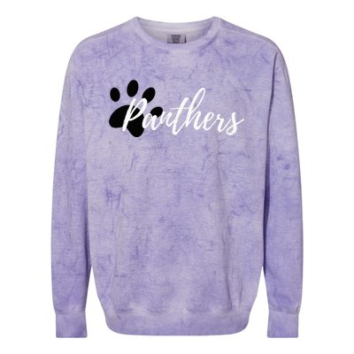 Panther Pride For Sports Fan School Spirit Colorblast Crewneck Sweatshirt