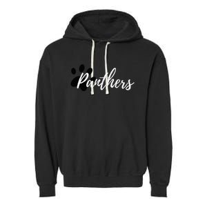 Panther Pride For Sports Fan School Spirit Garment-Dyed Fleece Hoodie