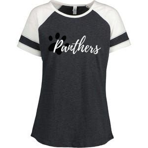 Panther Pride For Sports Fan School Spirit Enza Ladies Jersey Colorblock Tee