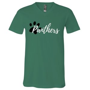 Panther Pride For Sports Fan School Spirit V-Neck T-Shirt