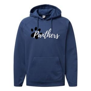 Panther Pride For Sports Fan School Spirit Performance Fleece Hoodie