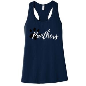 Panther Pride For Sports Fan School Spirit Women's Racerback Tank