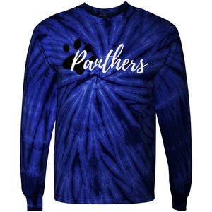 Panther Pride For Sports Fan School Spirit Tie-Dye Long Sleeve Shirt