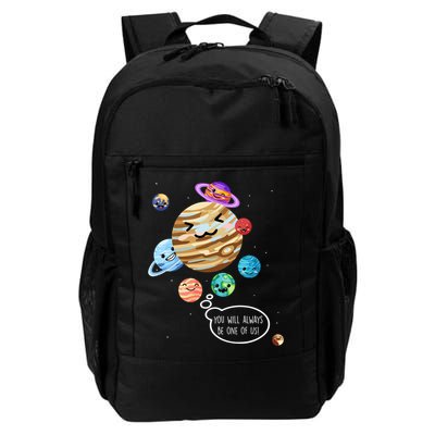 Pluto Planet Funny Space Cartoon Planets Never Forget Pluto Gift Backpack