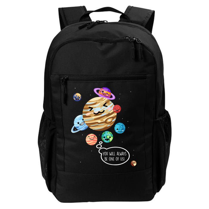 Pluto Planet Funny Space Cartoon Planets Never Forget Pluto Gift Backpack
