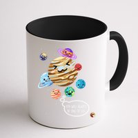 Pluto Planet Funny Space Cartoon Planets Never Forget Pluto Gift Mug