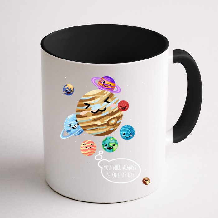 Pluto Planet Funny Space Cartoon Planets Never Forget Pluto Gift Mug