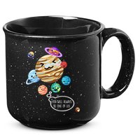 Pluto Planet Funny Space Cartoon Planets Never Forget Pluto Gift 15oz Campfire Ceramic Mug