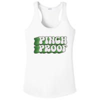 Pinch Proof Funny Pattricks Day Ladies PosiCharge Competitor Racerback Tank