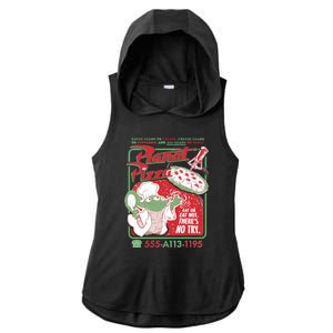 Pizza Planet Funny Food Gifts Ladies PosiCharge Tri-Blend Wicking Draft Hoodie Tank