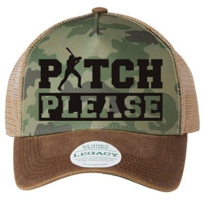 Pitch Please Funny Baseball Legacy Tie Dye Trucker Hat