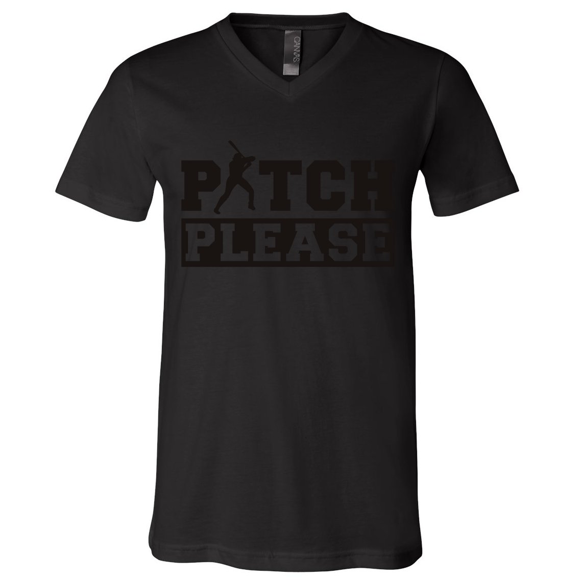 Pitch Please Funny Baseball V-Neck T-Shirt