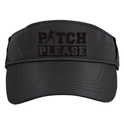 Pitch Please Funny Baseball Adult Drive Performance Visor