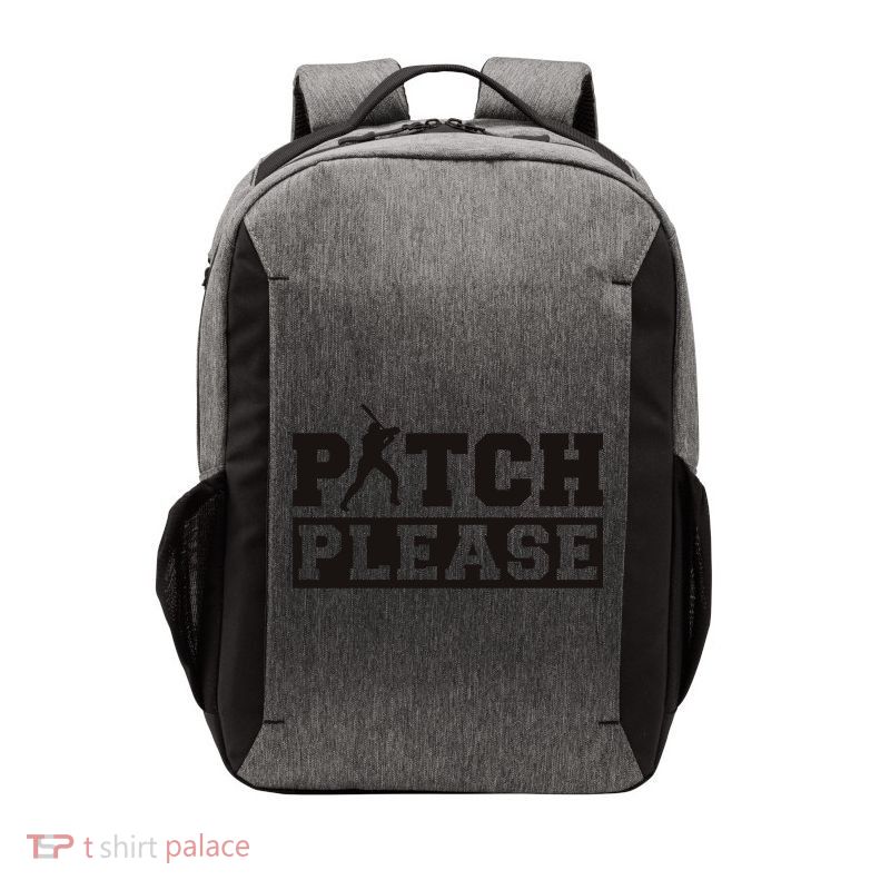 Pitch Please Funny Baseball Vector Backpack