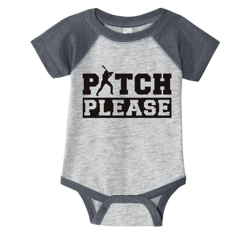 Pitch Please Funny Baseball Infant Baby Jersey Bodysuit