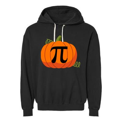 Pumpkin Pi Funny Thanksgiving Math Puns Favorite Pie Pi Day Gift Garment-Dyed Fleece Hoodie