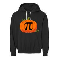 Pumpkin Pi Funny Thanksgiving Math Puns Favorite Pie Pi Day Gift Garment-Dyed Fleece Hoodie