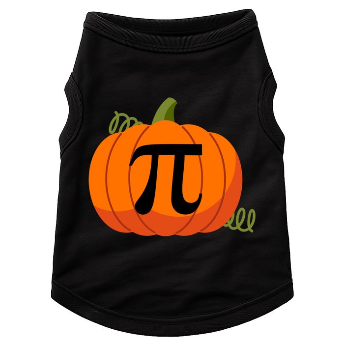 Pumpkin Pi Funny Thanksgiving Math Puns Favorite Pie Pi Day Gift Doggie Tank