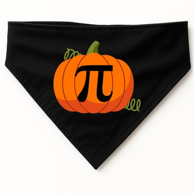 Pumpkin Pi Funny Thanksgiving Math Puns Favorite Pie Pi Day Gift USA-Made Doggie Bandana