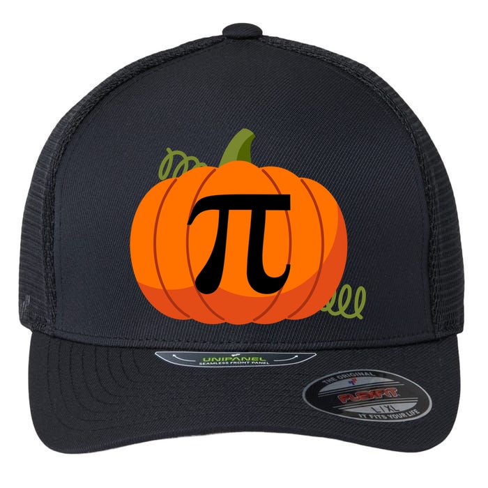 Pumpkin Pi Funny Thanksgiving Math Puns Favorite Pie Pi Day Gift Flexfit Unipanel Trucker Cap