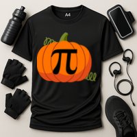 Pumpkin Pi Funny Thanksgiving Math Puns Favorite Pie Pi Day Gift Performance Shirt