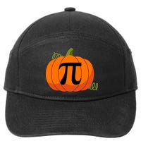 Pumpkin Pi Funny Thanksgiving Math Puns Favorite Pie Pi Day Gift 7-Panel Snapback Hat