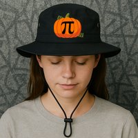 Pumpkin Pi Funny Thanksgiving Math Puns Favorite Pie Pi Day Gift Bucket Hat