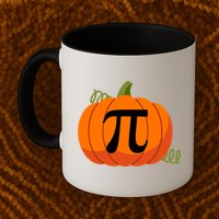 Pumpkin Pi Funny Thanksgiving Math Puns Favorite Pie Pi Day Gift Mug