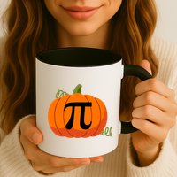 Pumpkin Pi Funny Thanksgiving Math Puns Favorite Pie Pi Day Gift Mug