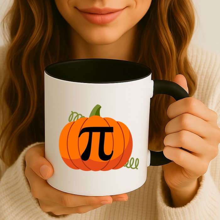 Pumpkin Pi Funny Thanksgiving Math Puns Favorite Pie Pi Day Gift Mug