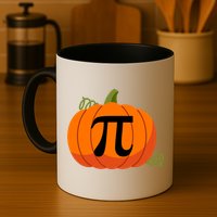 Pumpkin Pi Funny Thanksgiving Math Puns Favorite Pie Pi Day Gift Mug
