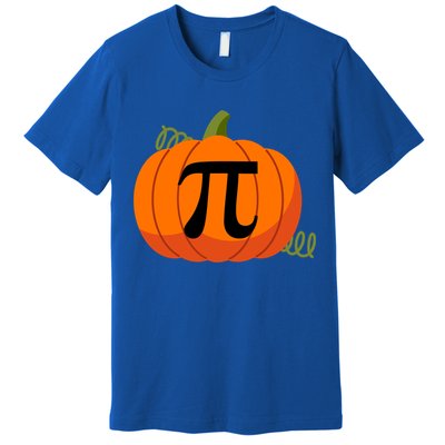 Pumpkin Pi Funny Thanksgiving Math Puns Favorite Pie Pi Day Gift Premium T-Shirt