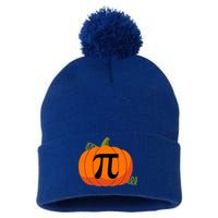 Pumpkin Pi Funny Thanksgiving Math Puns Favorite Pie Pi Day Gift Pom Pom 12in Knit Beanie