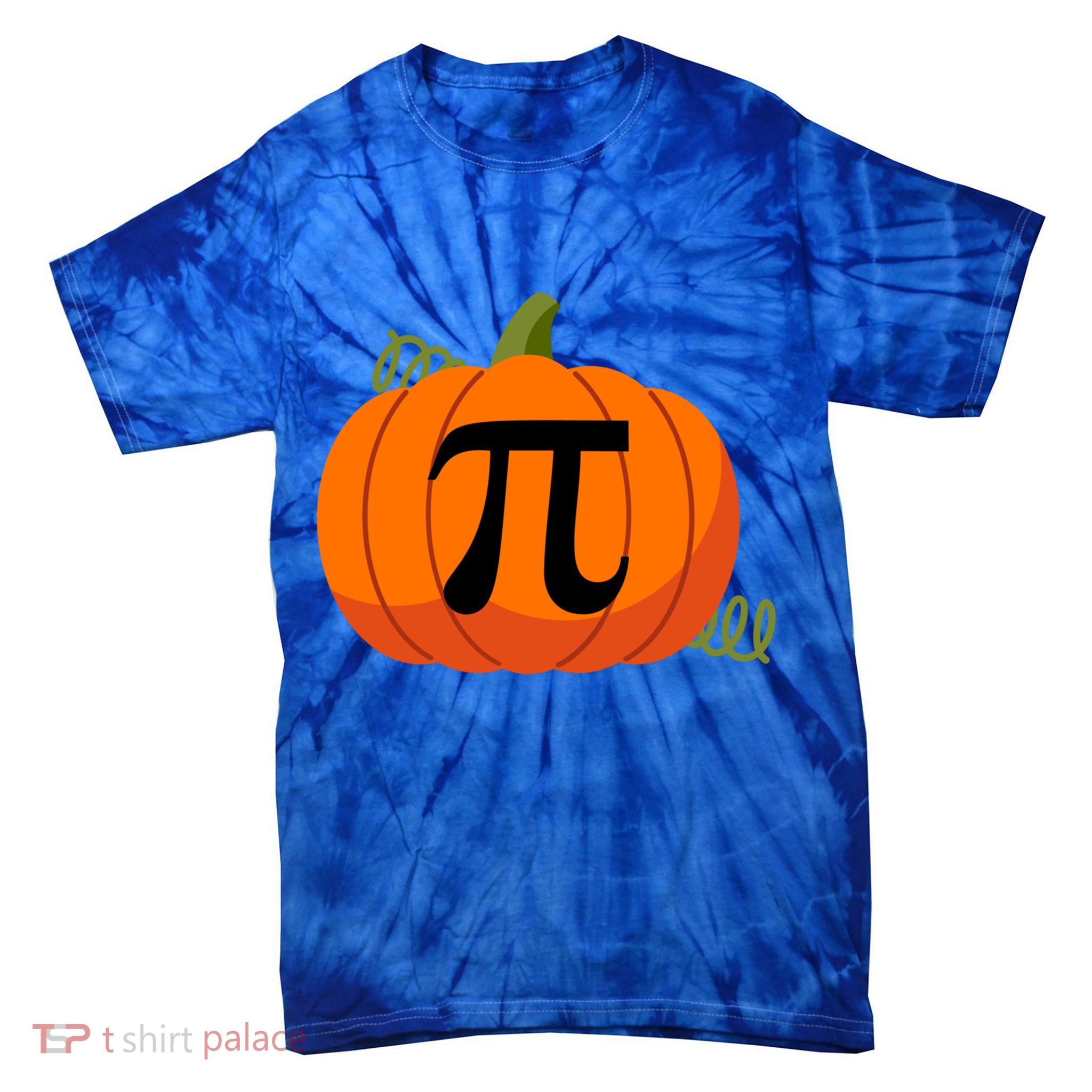Pumpkin Pi Funny Thanksgiving Math Puns Favorite Pie Pi Day Gift Tie-Dye T-Shirt