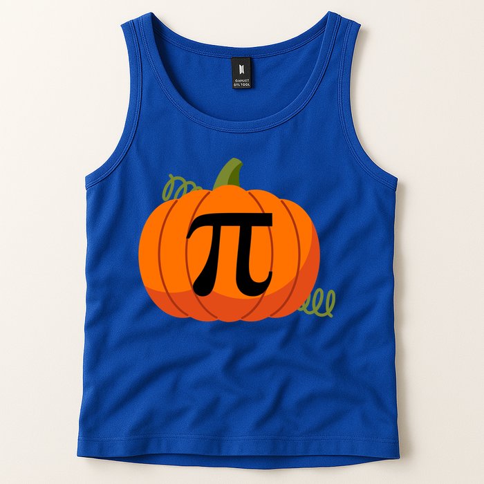 Pumpkin Pi Funny Thanksgiving Math Puns Favorite Pie Pi Day Gift Tank Top