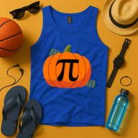 Pumpkin Pi Funny Thanksgiving Math Puns Favorite Pie Pi Day Gift Tank Top