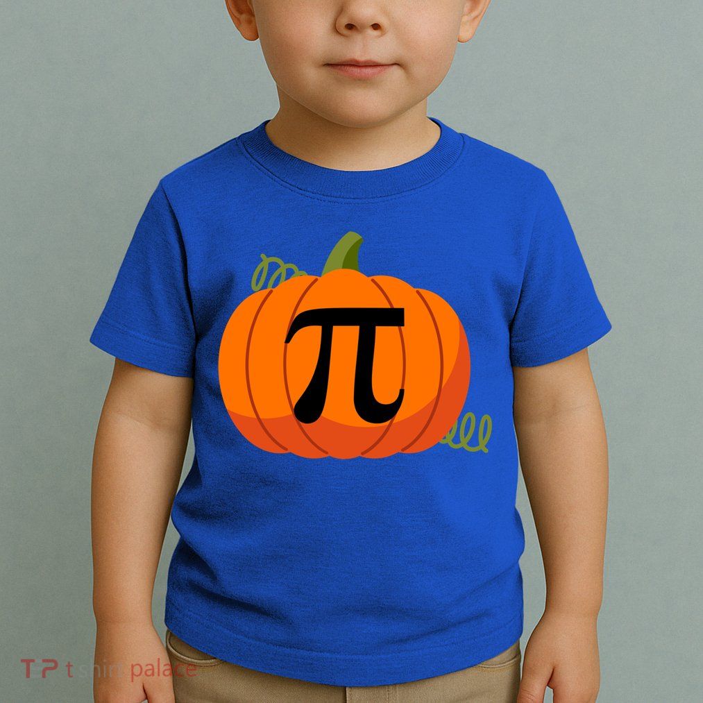 Pumpkin Pi Funny Thanksgiving Math Puns Favorite Pie Pi Day Gift Toddler T-Shirt