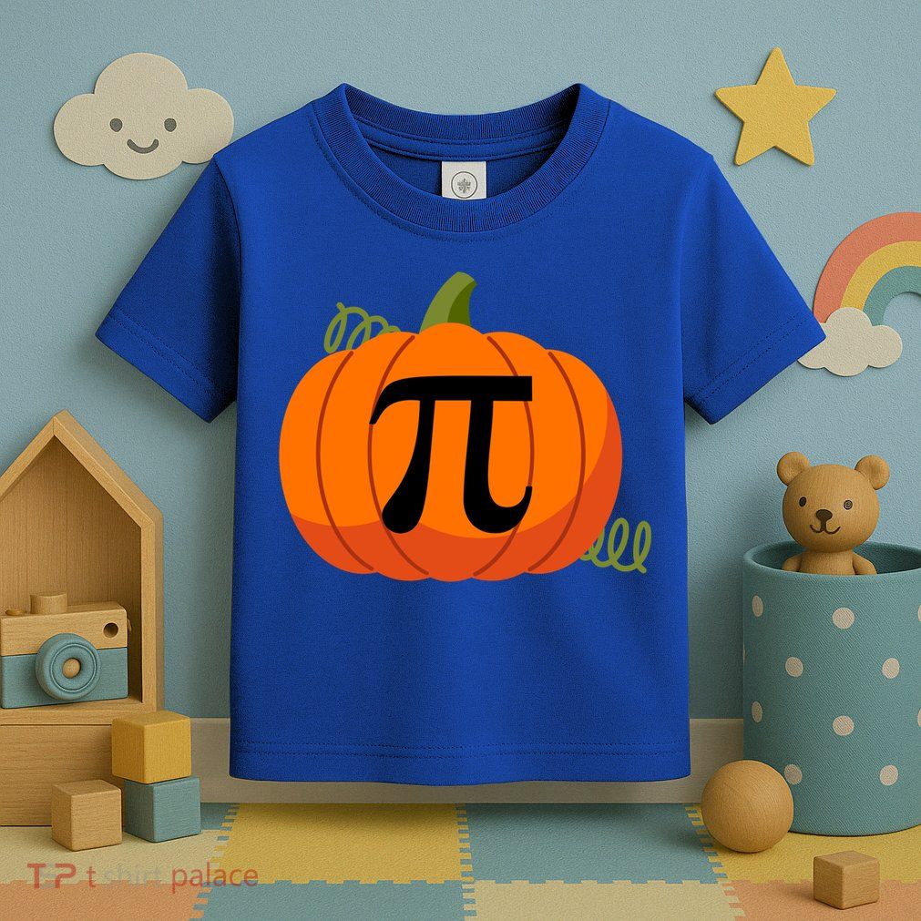Pumpkin Pi Funny Thanksgiving Math Puns Favorite Pie Pi Day Gift Toddler T-Shirt