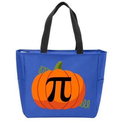 Pumpkin Pi Funny Thanksgiving Math Puns Favorite Pie Pi Day Gift Zip Tote Bag